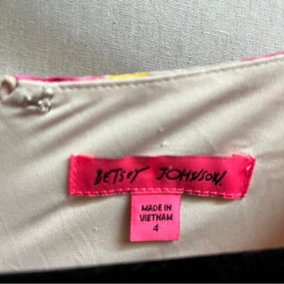 Betsey Johnson Floral Pink and Yellow Dress - Picture 6 of 10